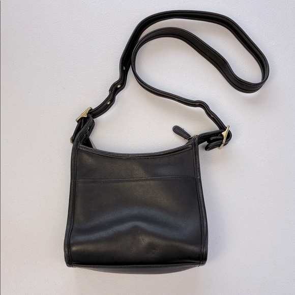 Coach Legacy Black Leather Crossbody Shoulder Bag Gold Hdwe 90’s 9997 VINTAGE - Picture 3 of 11